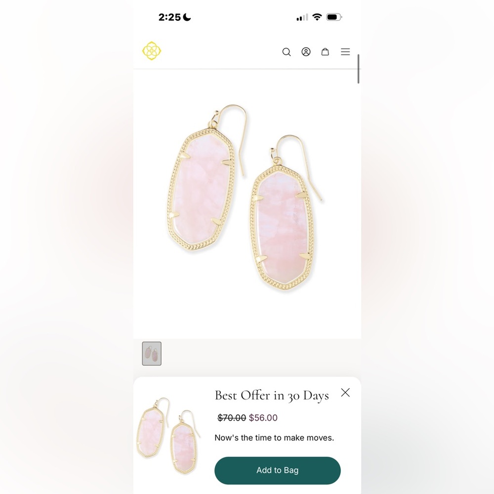 Kendra Scott earrings gently used bracelet is well loved